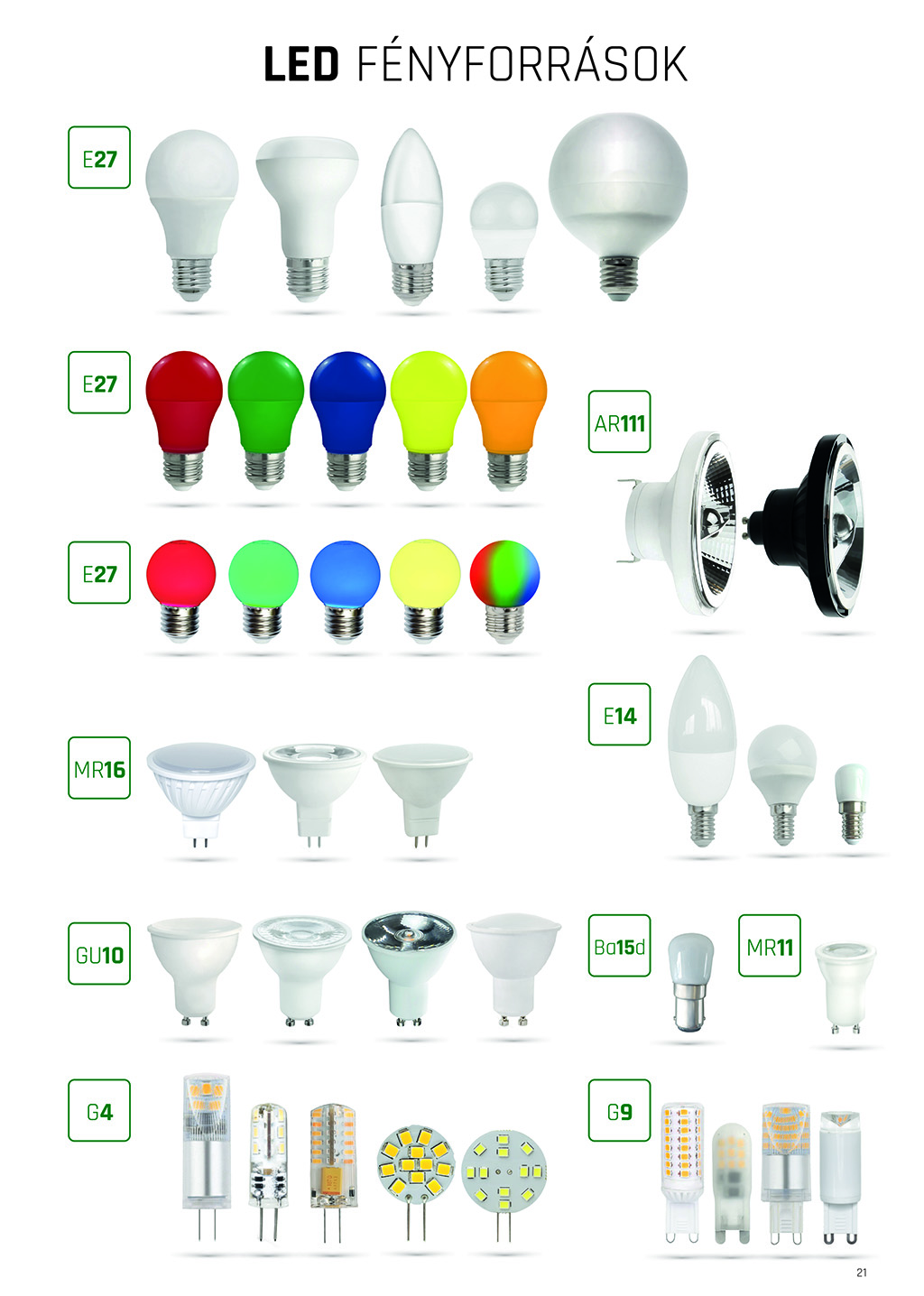 LED fényforrások